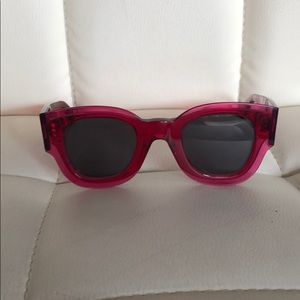 Authentic CELINE red sunglasses